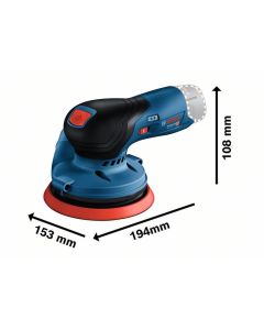 BOSCH GEX 12V-125 PROFESSIONAL 充電式偏心砂磨機 (淨機)